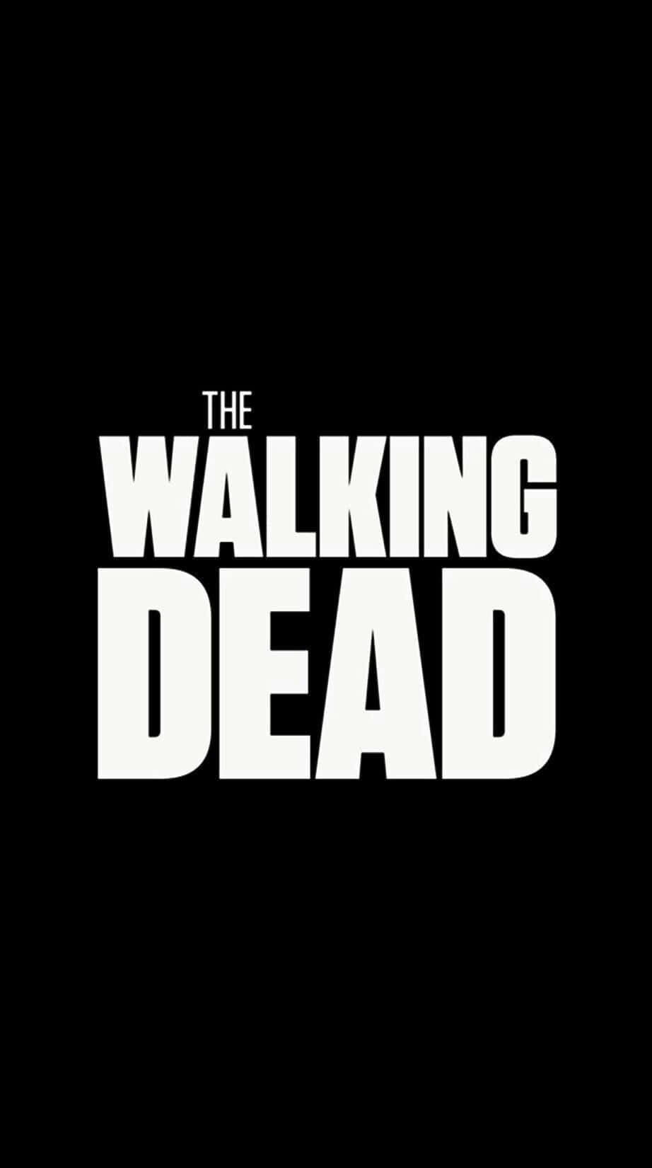 The Walking Dead, black background, white text, HD Phone Wallpaper