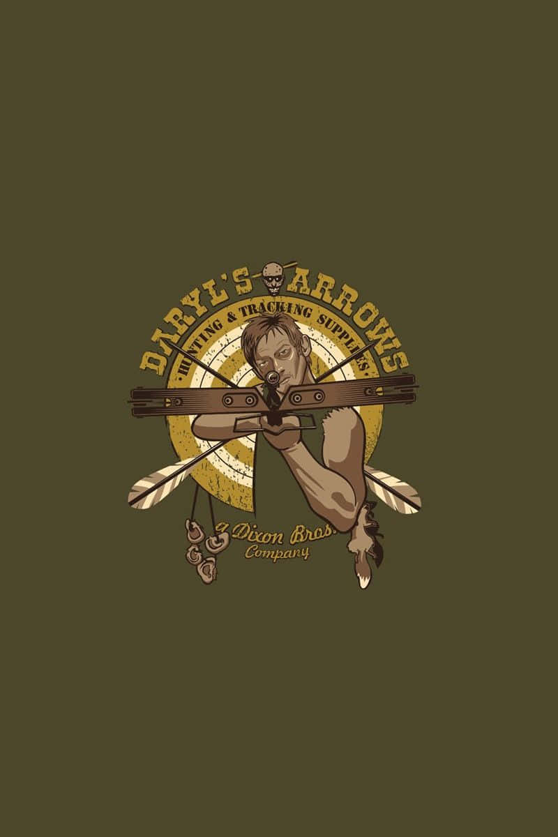 The Walking Dead, iPhone, vintage-style logo, SD Phone Wallpaper