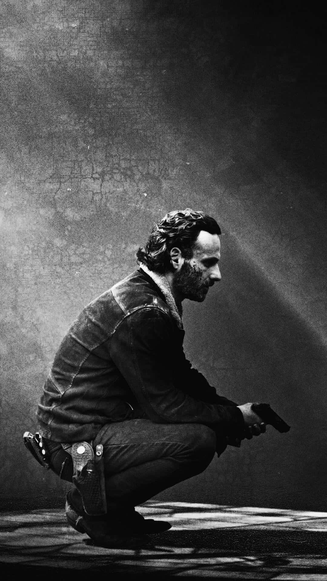 The Walking Dead, iPhone, gun, Full HD Phone Wallpaper