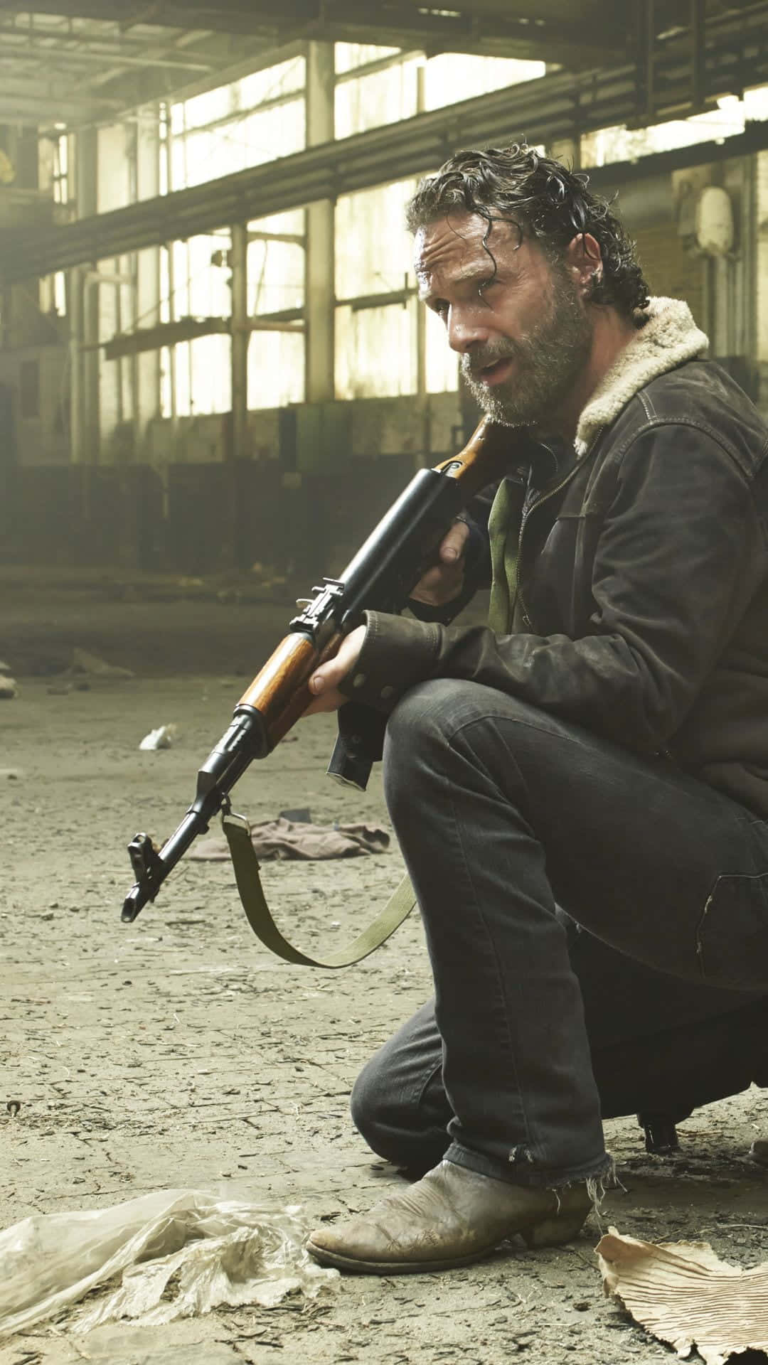 The Walking Dead, iPhone, rugged man, Full HD Phone Wallpaper