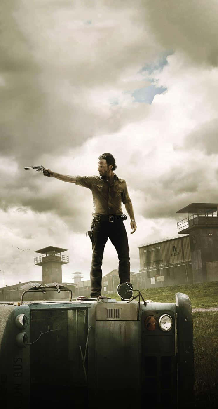 The Walking Dead, iPhone wallpaper, man, HD Phone Wallpaper
