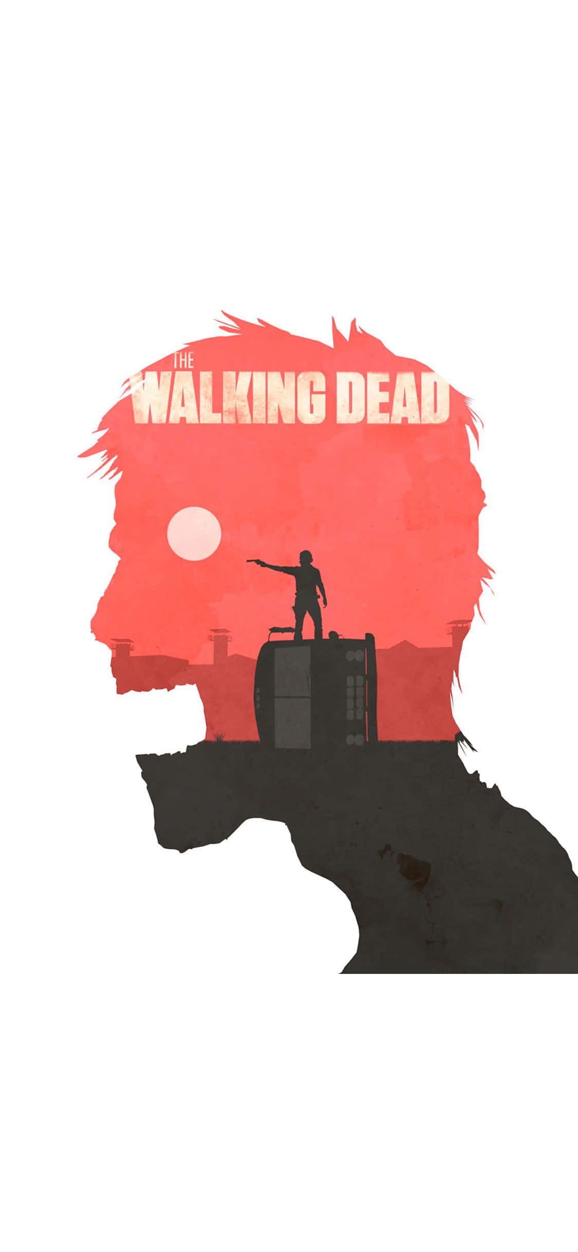 The Walking Dead, iPhone wallpaper, silhouette, Full HD Phone Wallpaper