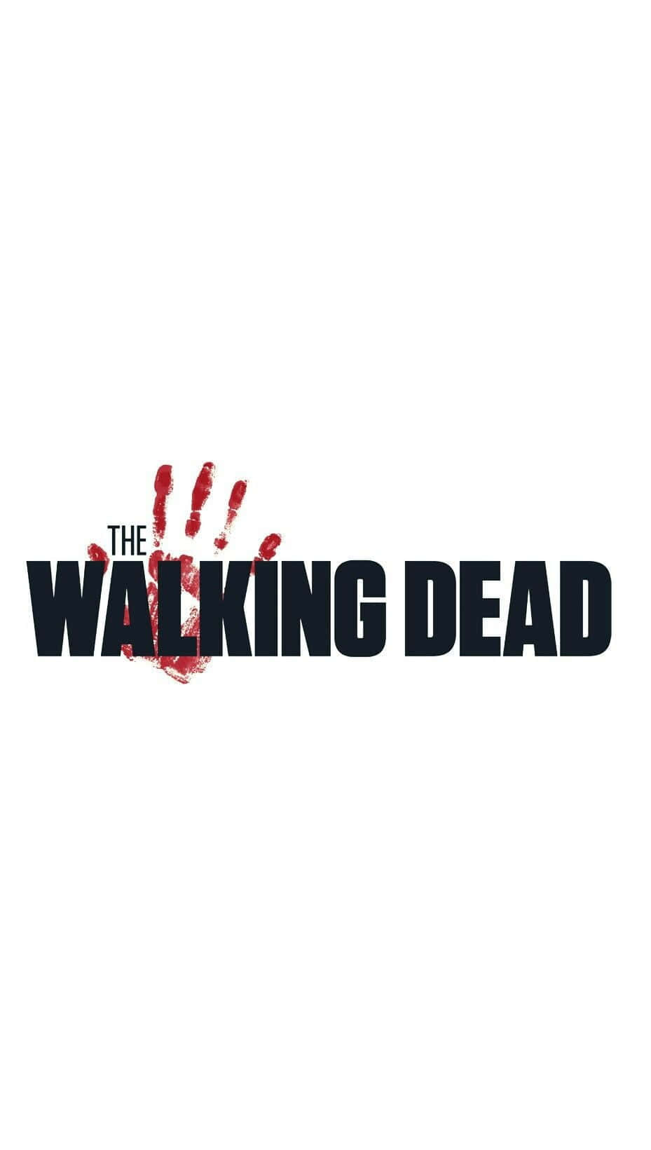 The Walking Dead, iPhone, red bloody handprint, HD Phone Wallpaper
