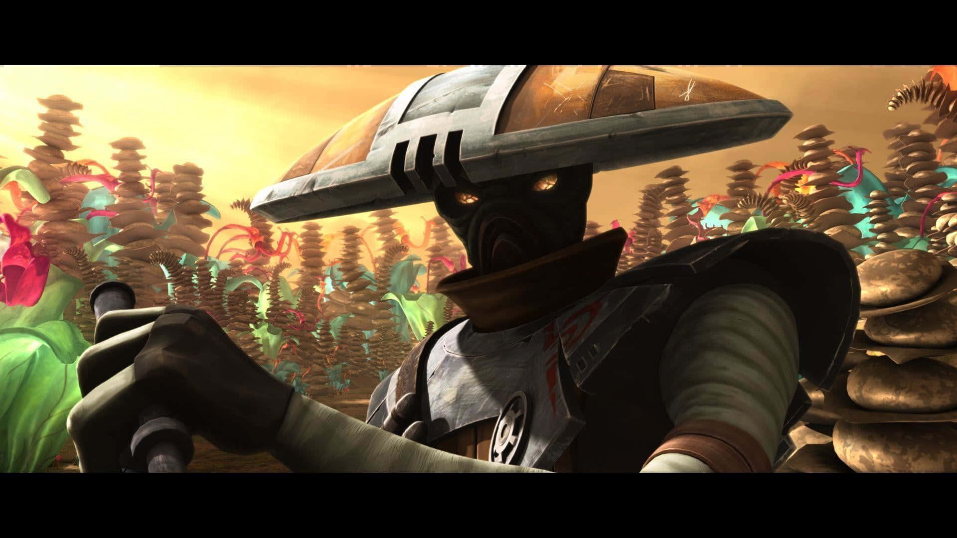 The War Of The Bounty Hunters, masked warrior, wide-brimmed helmet, Full HD Desktop Wallpaper