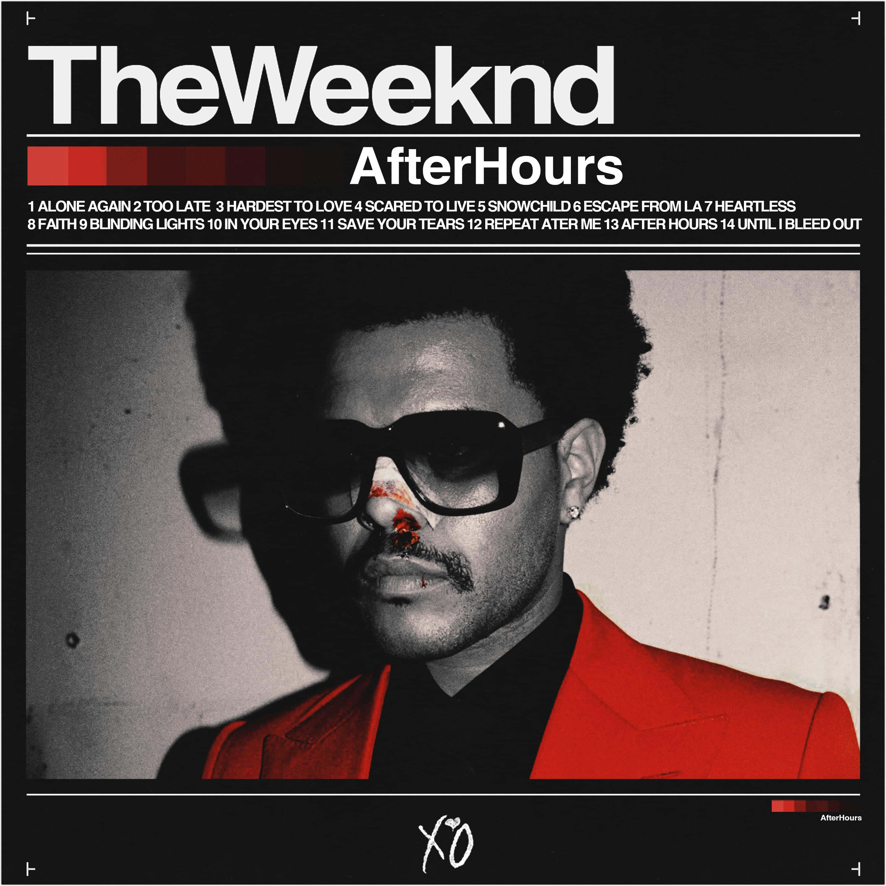 The Weeknd, After Hours, red suit, 2K Desktop Wallpaper
