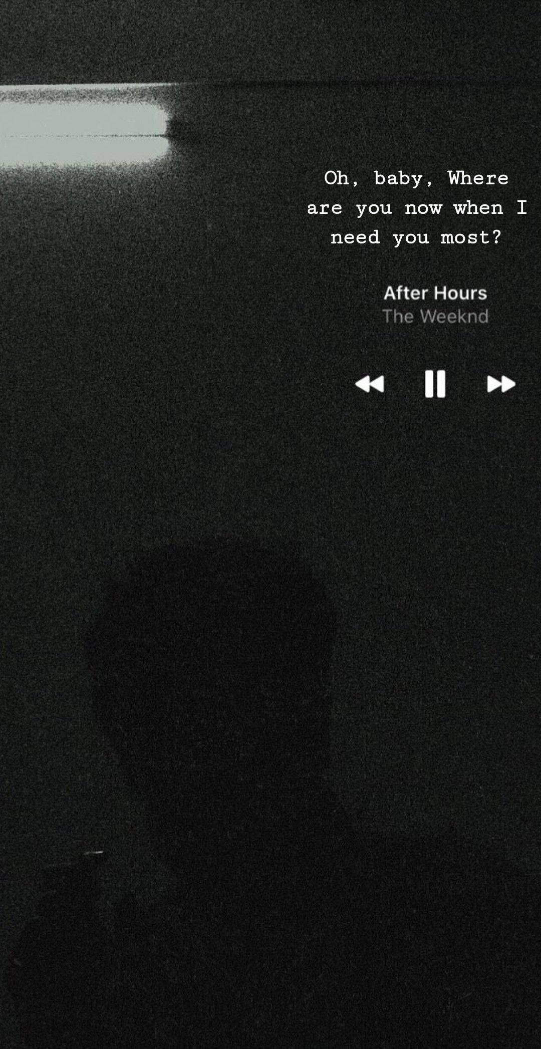 The Weeknd After Hours, song lyrics, dimly lit room, Full HD Phone Wallpaper