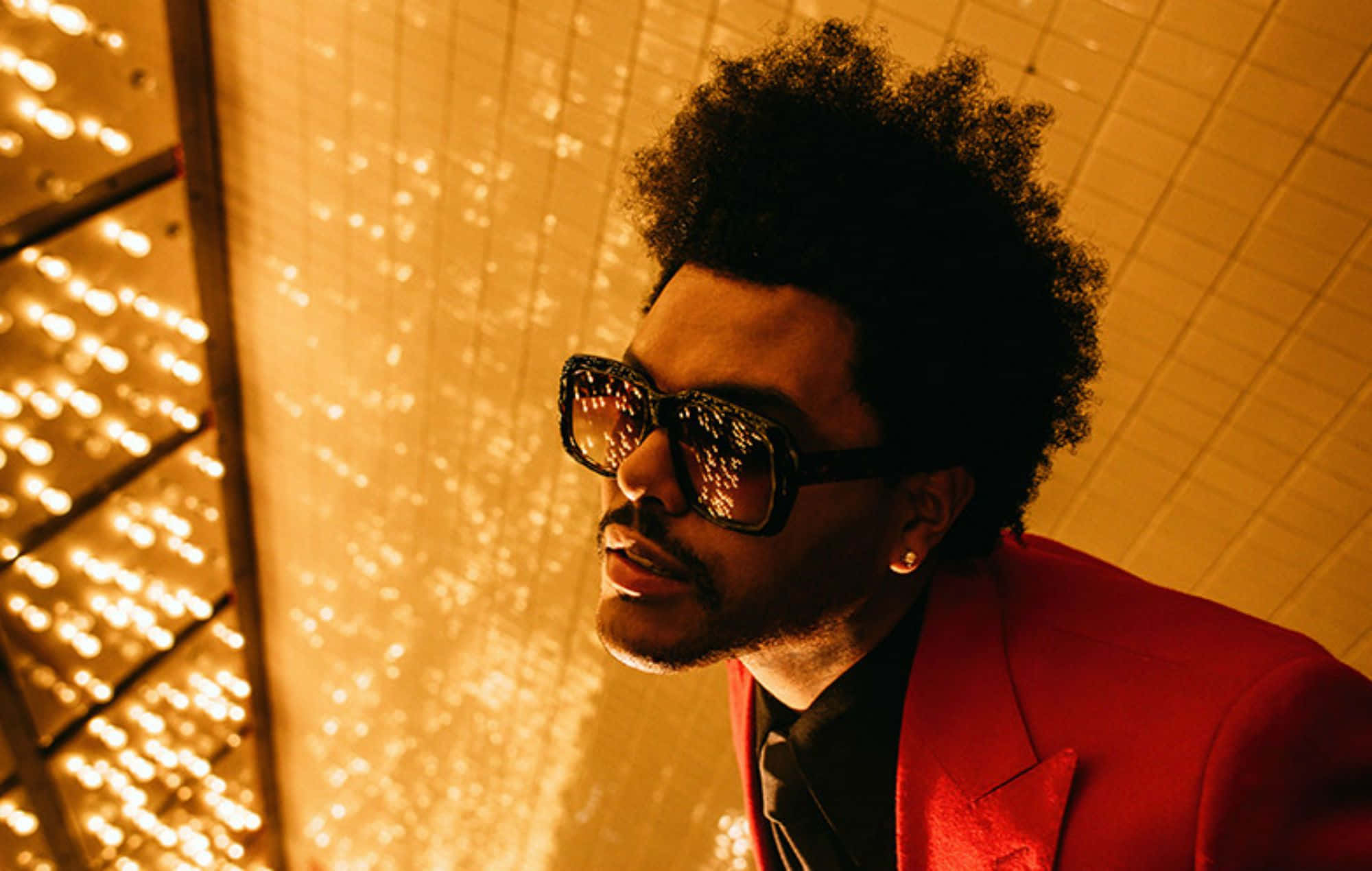 The Weeknd, After Hours, red blazer, Full HD Desktop Wallpaper