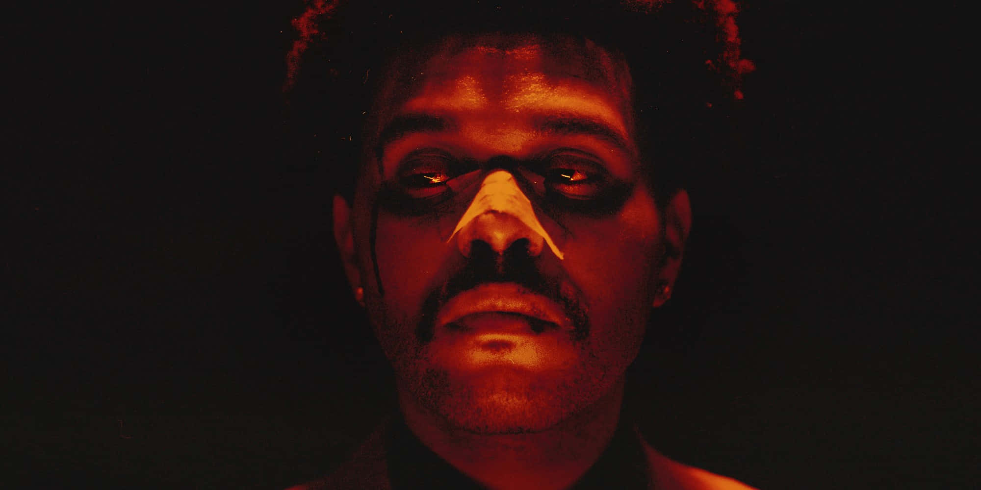 The Weeknd, After Hours, red lighting, Full HD Desktop Wallpaper