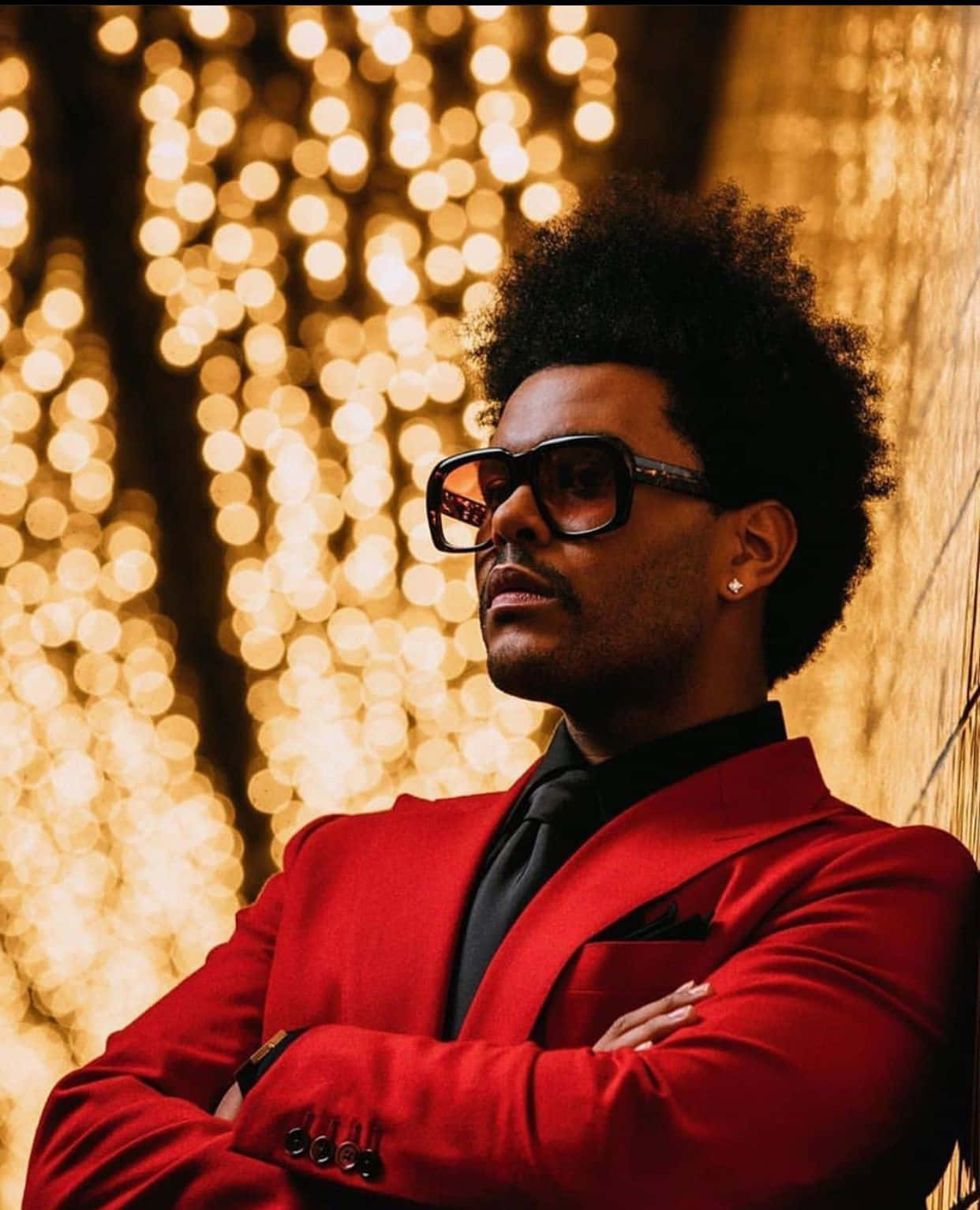 The Weeknd, After Hours, red suit, HD Phone Wallpaper