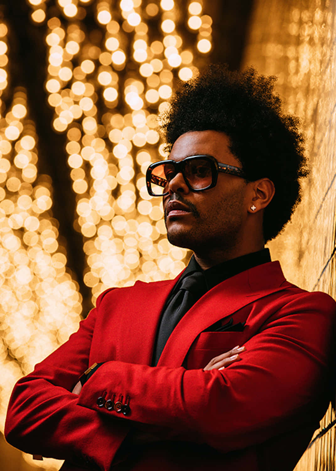The Weeknd, After Hours, red suit, HD Phone Wallpaper