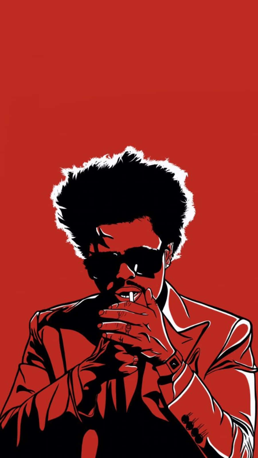 The Weeknd, After Hours, afro hair, HD Phone Wallpaper