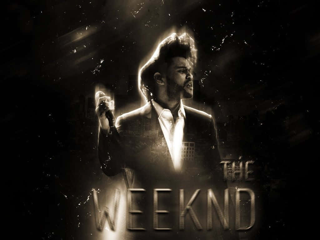 The Weeknd, iPhone, sepia-toned, SD Desktop Wallpaper