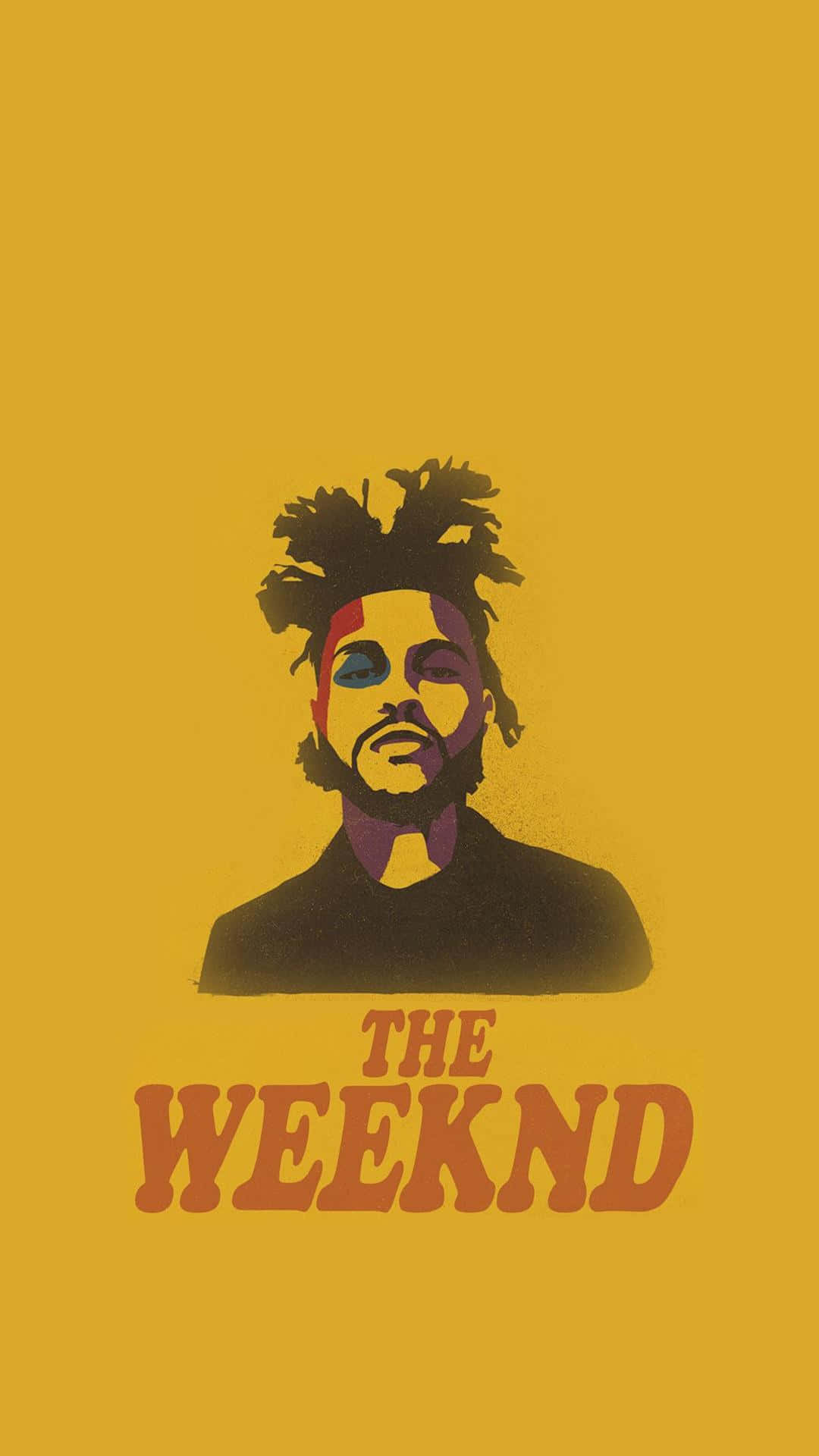 The Weeknd, iPhone, mustard yellow, Full HD Phone Wallpaper