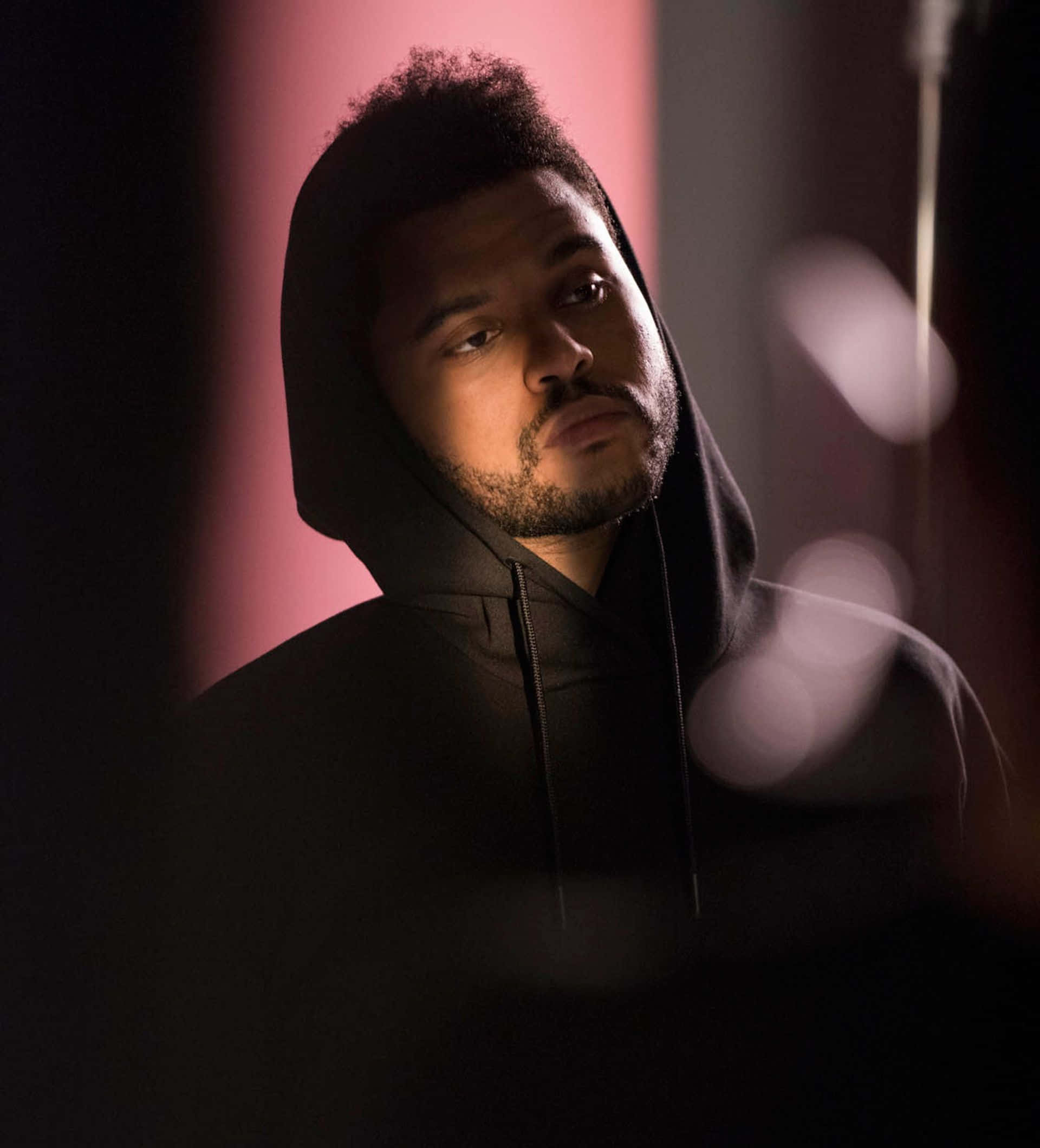 The Weeknd, iPhone, black hoodie, Full HD Phone Wallpaper
