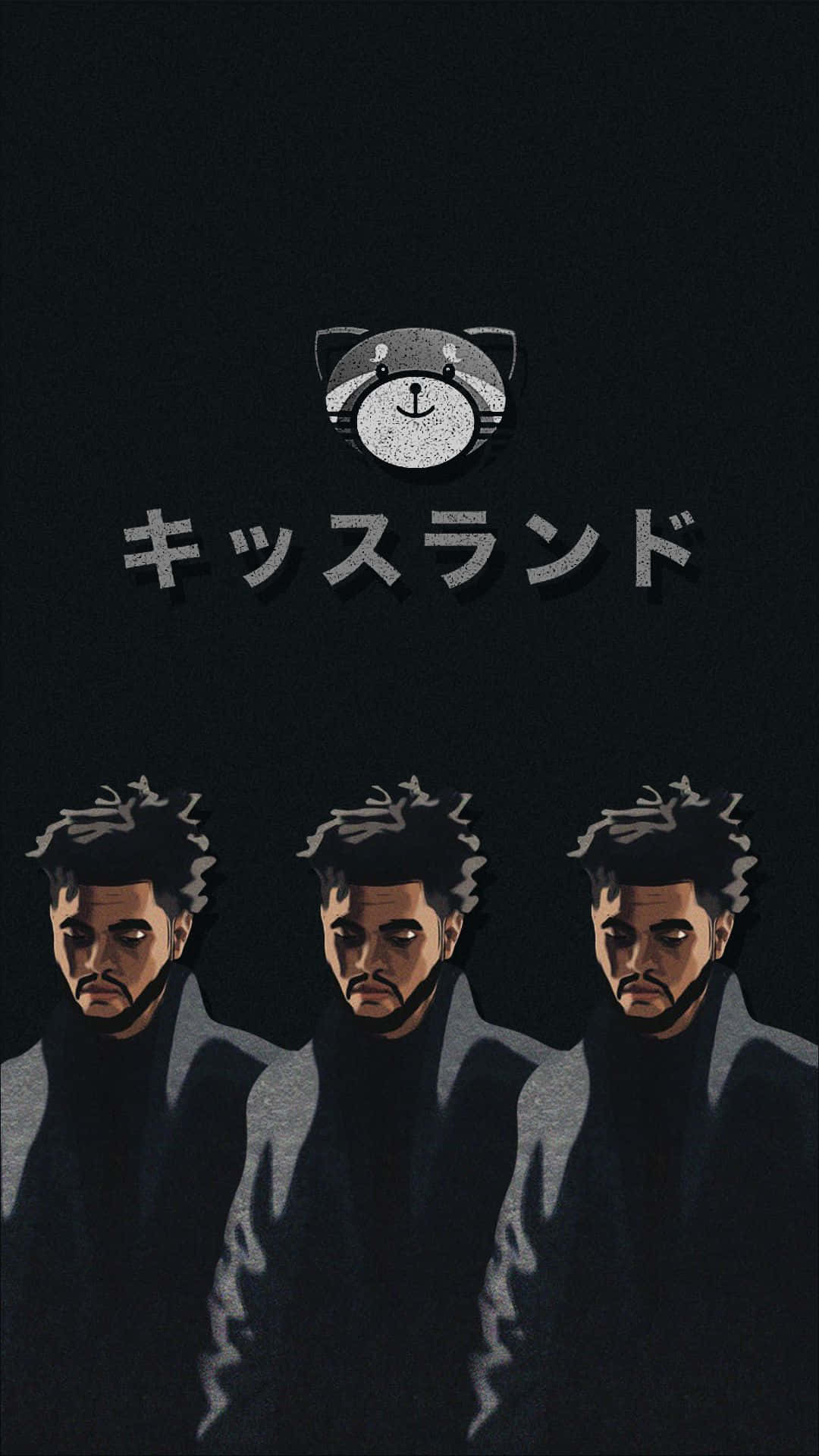 The Weeknd, iPhone, raccoon logo, Full HD Phone Wallpaper