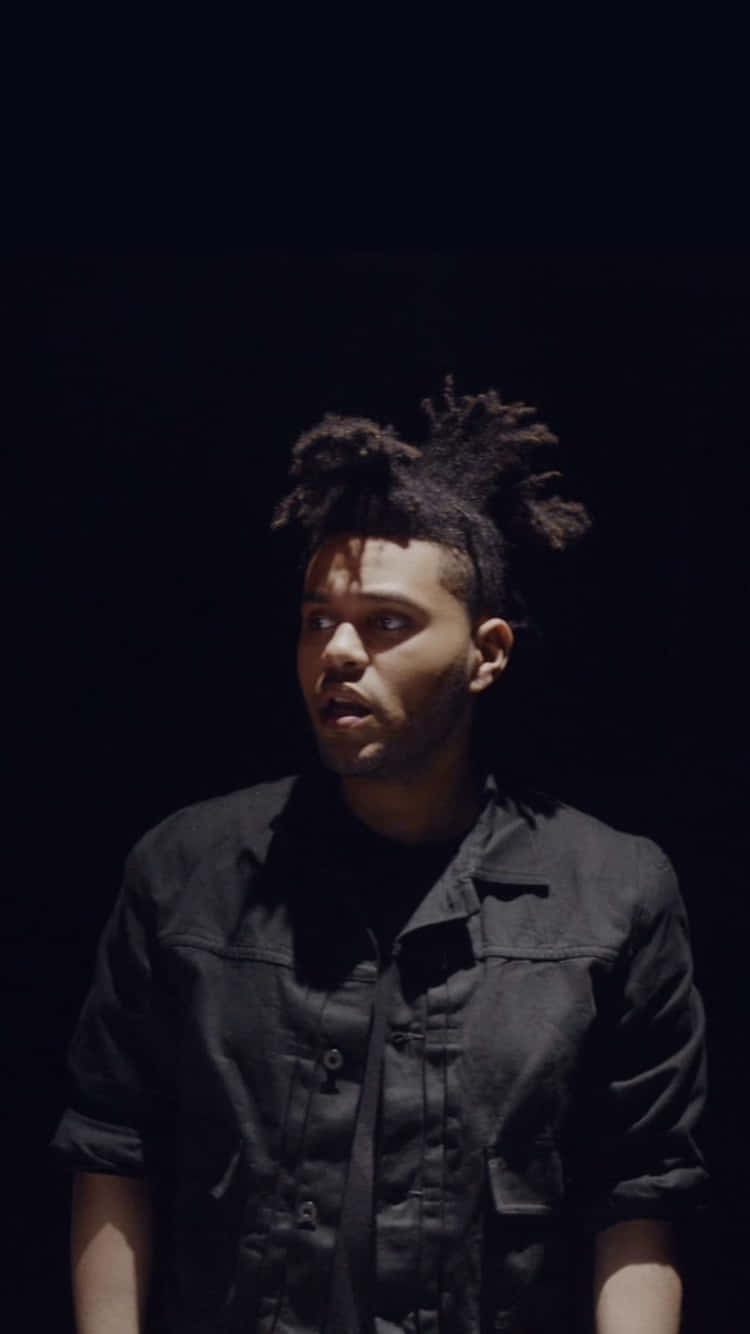 The Weeknd, dreadlocks, black background, HD Phone Wallpaper