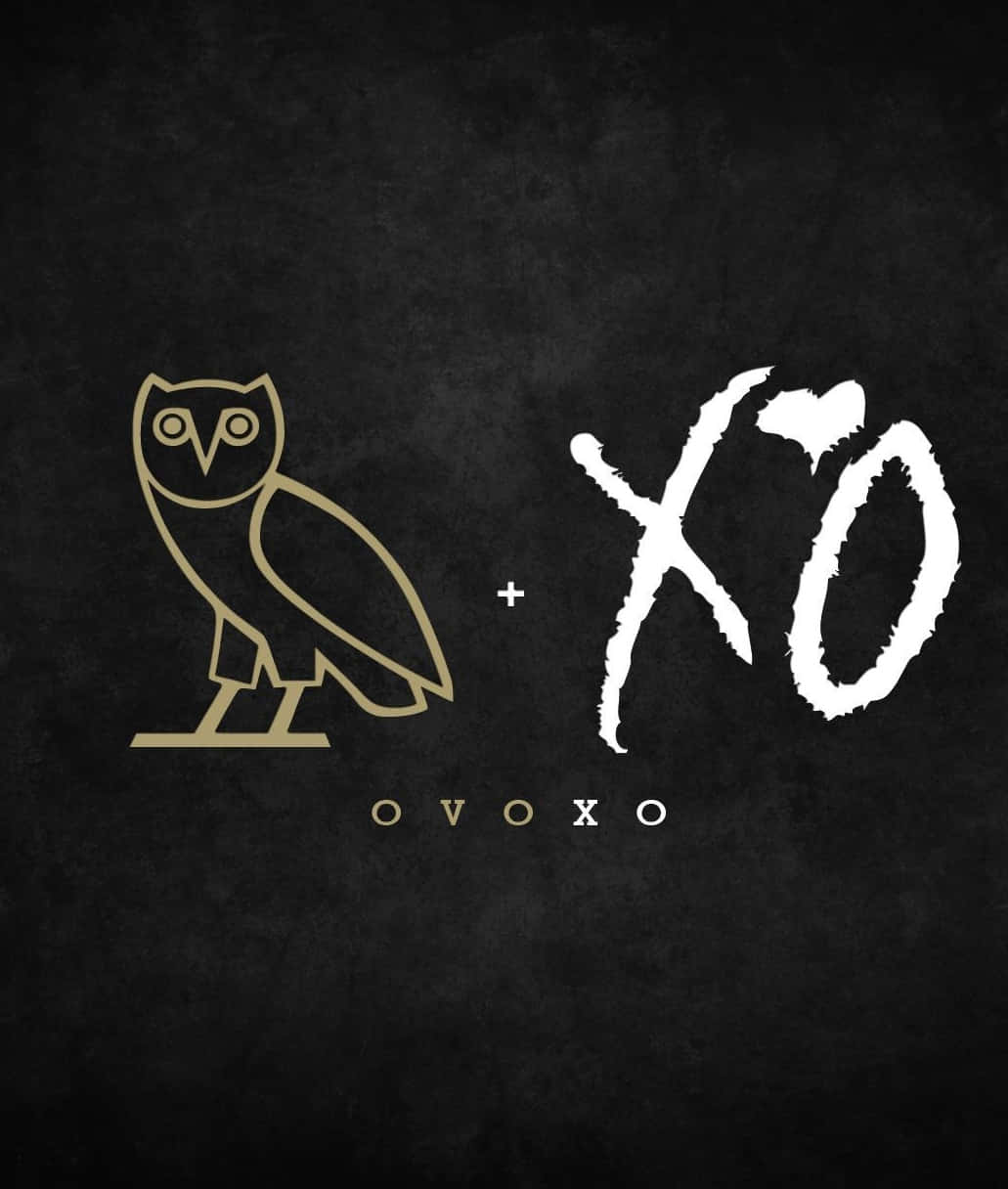 The Weeknd iPhone, gold owl icon, XO text, SD Phone Wallpaper