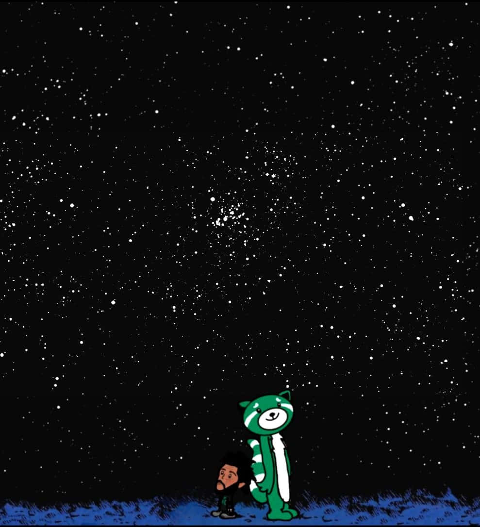 The Weeknd, cartoon art, iPhone, SD Phone Wallpaper