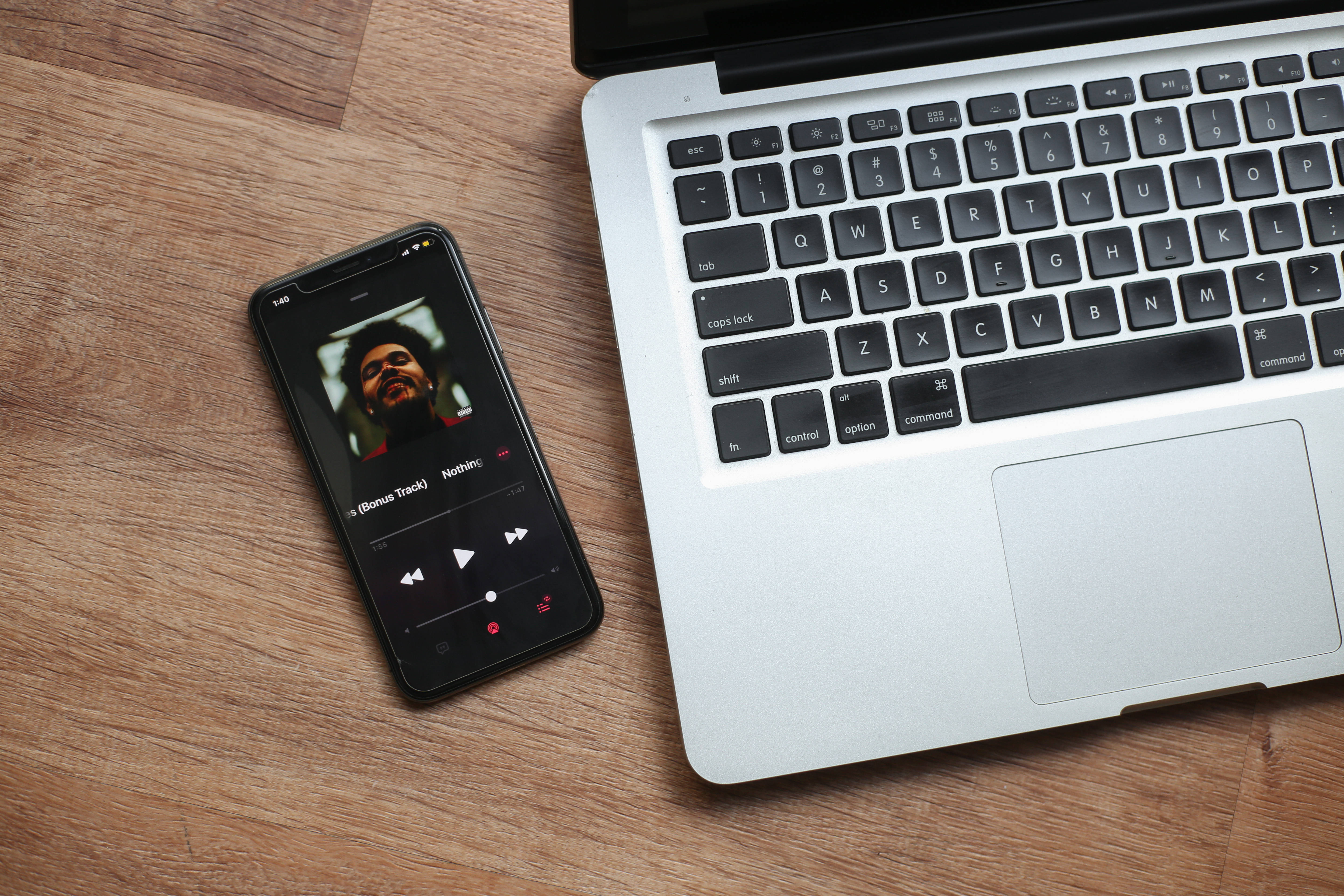 The Weeknd, music player, laptop, 5K Desktop Wallpaper