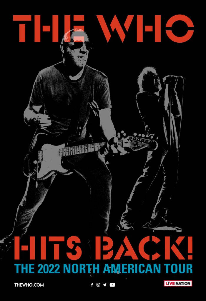 The Who, 2022 American Tour, black background, SD Phone Wallpaper