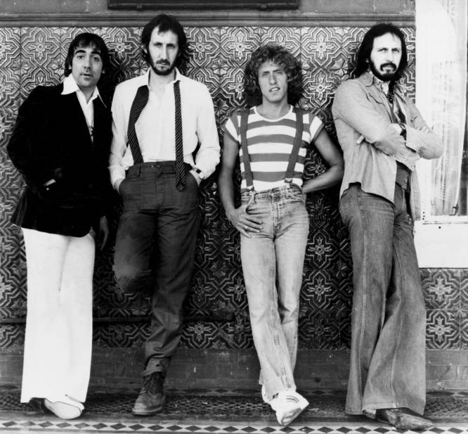 The Who, 1970s fashion, black and white photo, SD Desktop Wallpaper