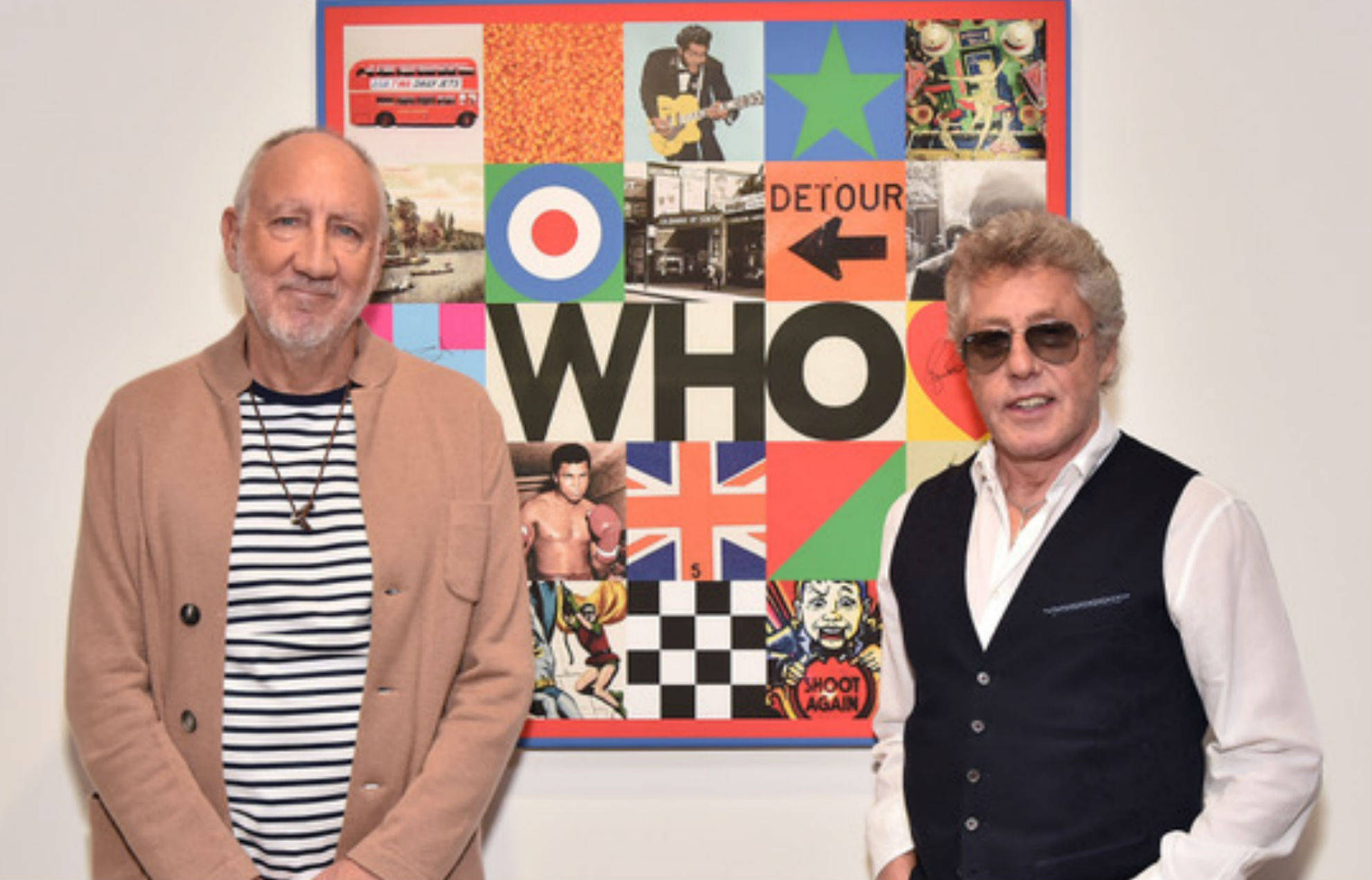 The Who, rock band, pop-art collage, Full HD Desktop Wallpaper