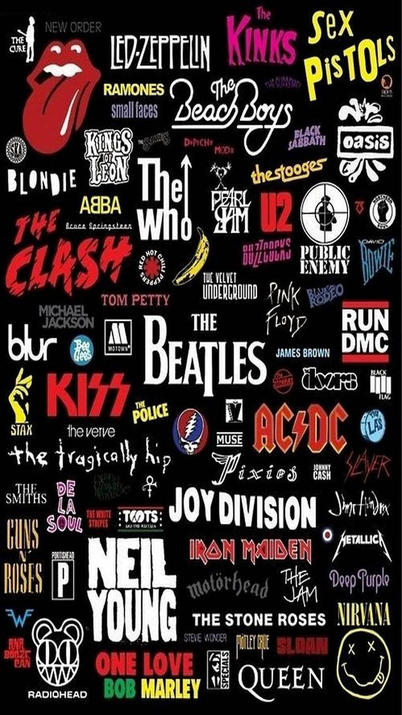 The Who, rock band, black background, HD Phone Wallpaper