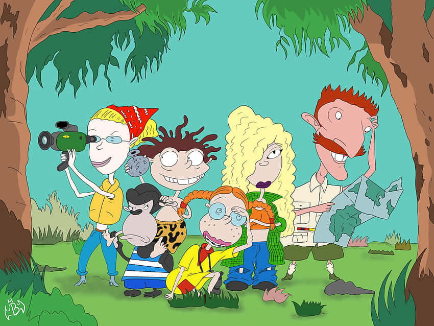 The Wild Thornberrys, main family, jungle setting, SD Desktop Wallpaper