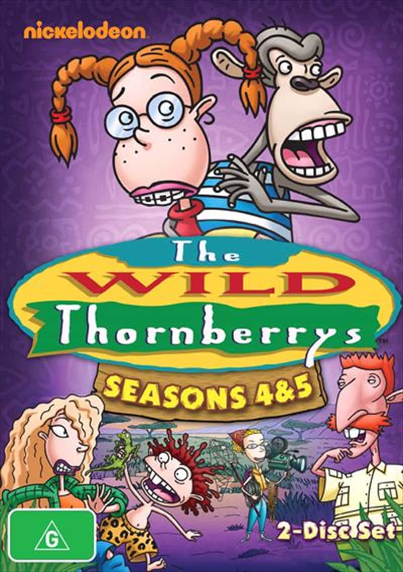 The Wild Thornberrys, Seasons 4 and 5, purple patterned background, SD Phone Wallpaper