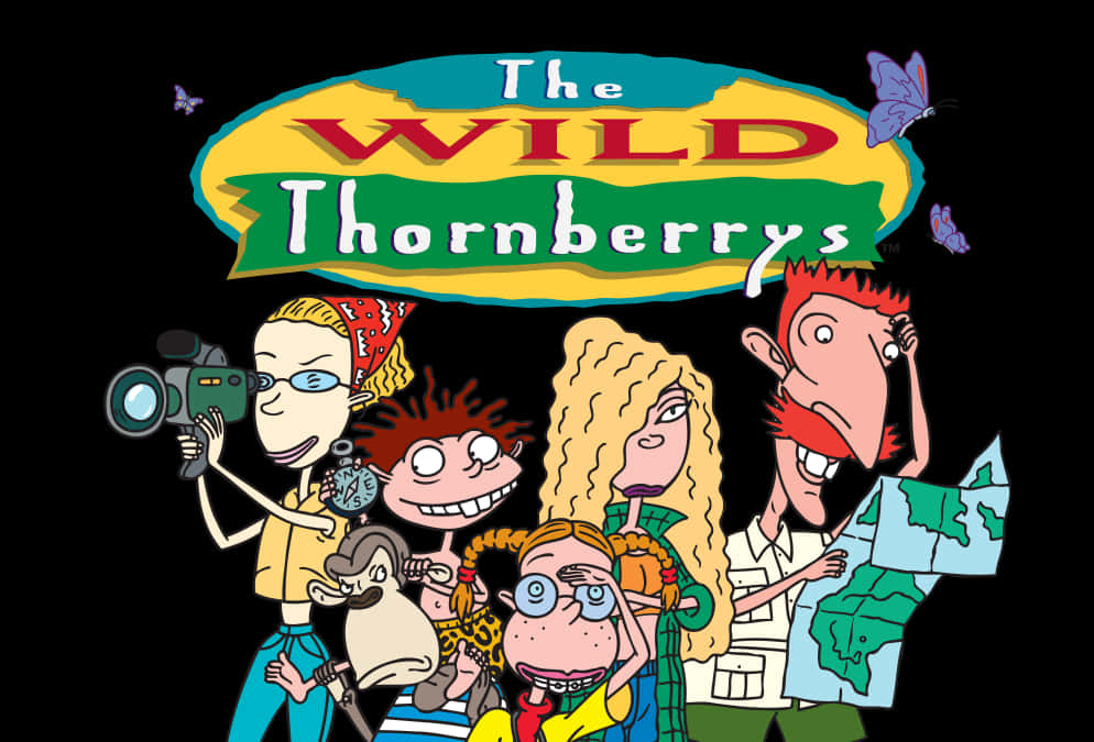 The Wild Thornberrys, camera map, butterflies, SD Desktop Wallpaper