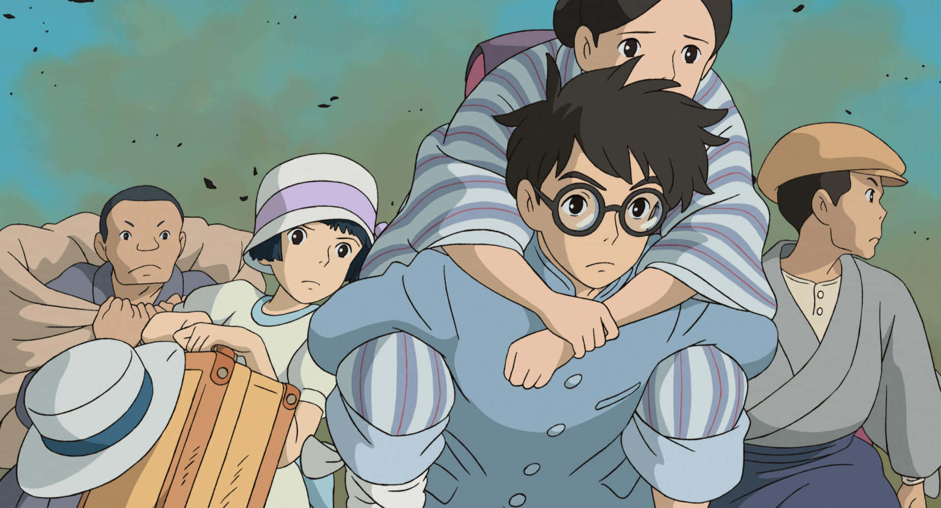 The Wind Rises, stormy sky, vintage clothing, Full HD Desktop Wallpaper