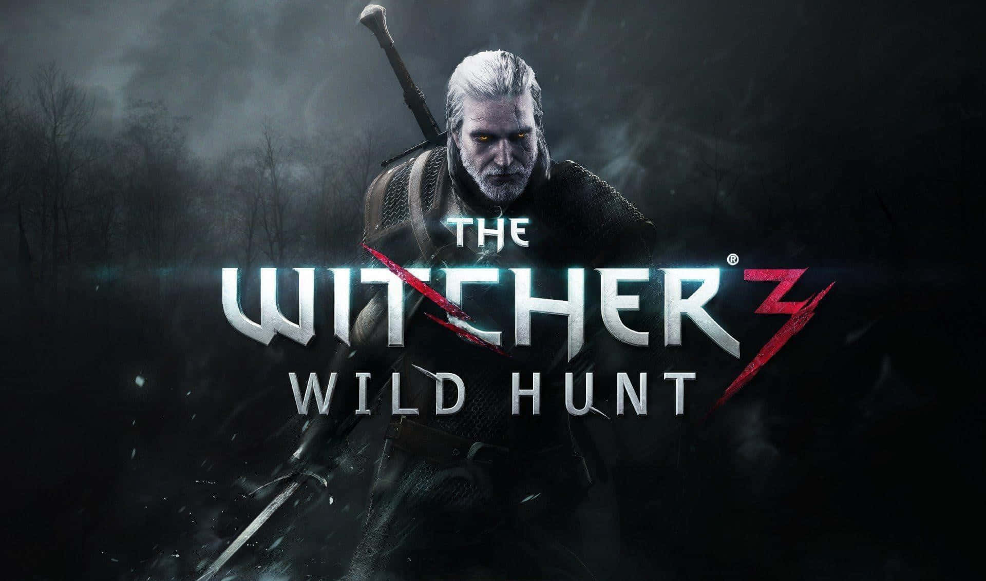 The Witcher 3: Wild Hunt, grim warrior, white hair, Full HD Desktop Wallpaper