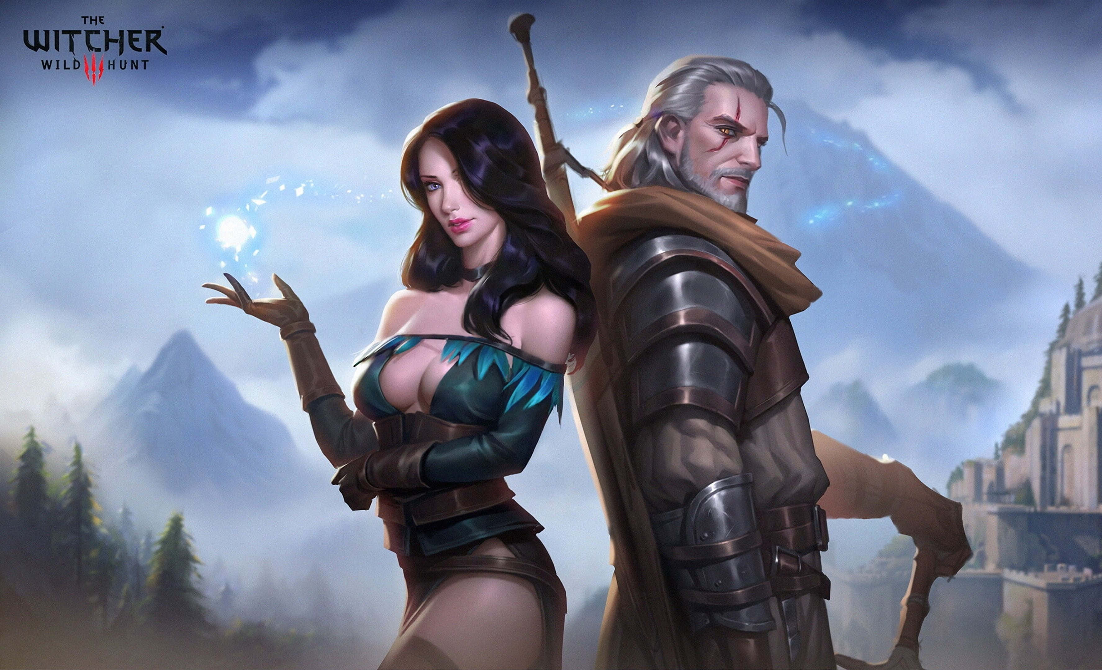 The Witcher 3 Wild Hunt, witcher, sorceress, 2K Desktop Wallpaper