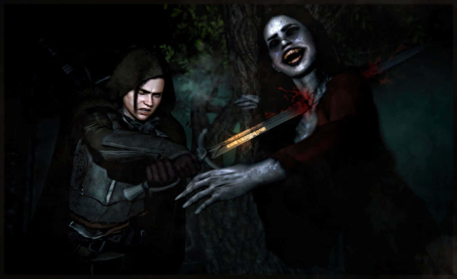 Witcher, Bruxa, hooded warrior, HD Desktop Wallpaper