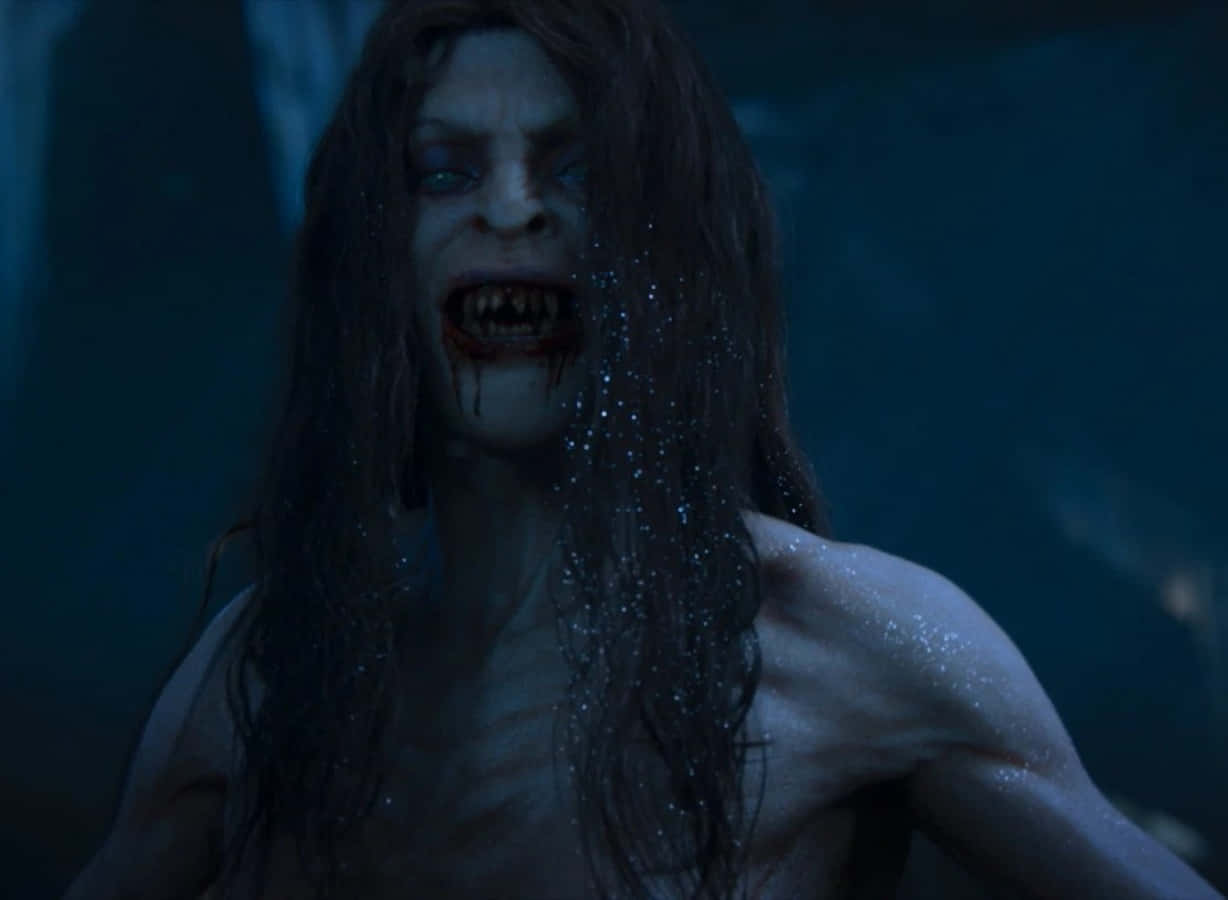 The Witcher Bruxa, vampire, long dark hair, SD Desktop Wallpaper