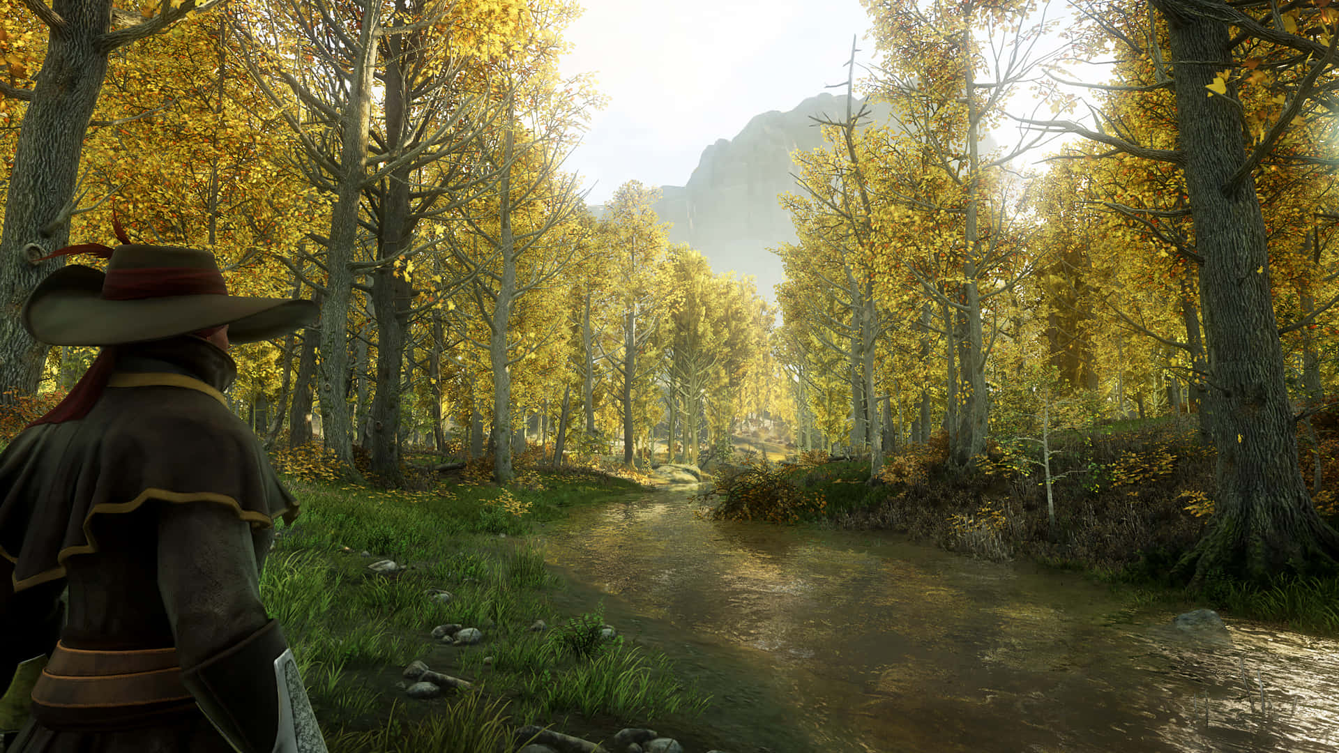 The Witcher 3, screenshot, lone adventurer, Full HD Desktop Wallpaper