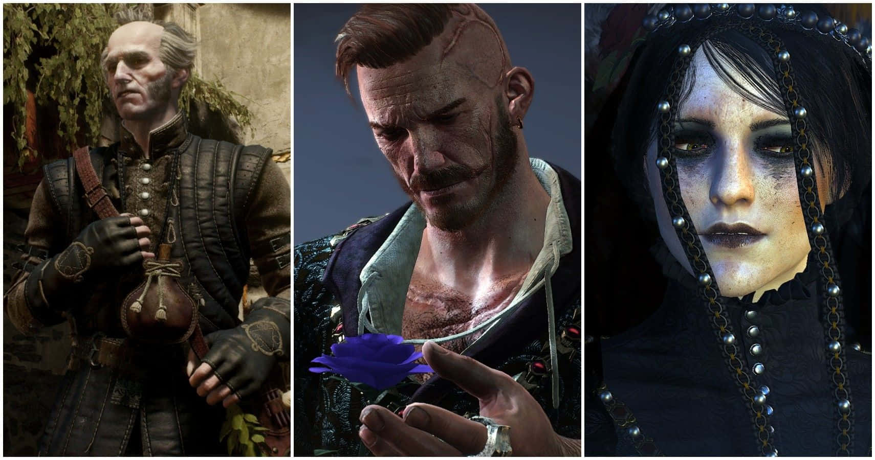 The Witcher, potion-wielding man, scarred warrior, HD Desktop Wallpaper