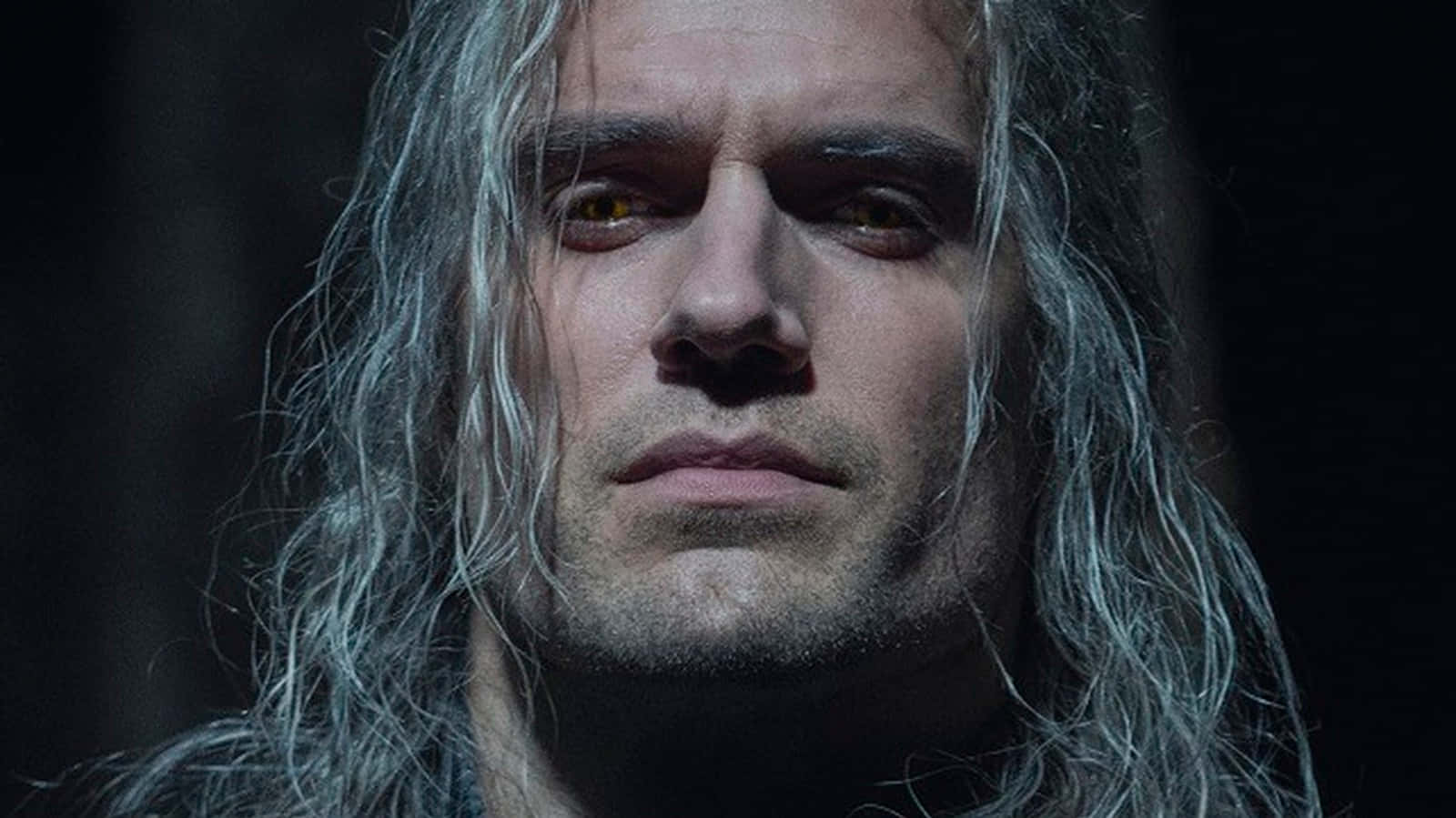 The Witcher Characters, long silver hair, glowing amber eyes, HD Desktop Wallpaper