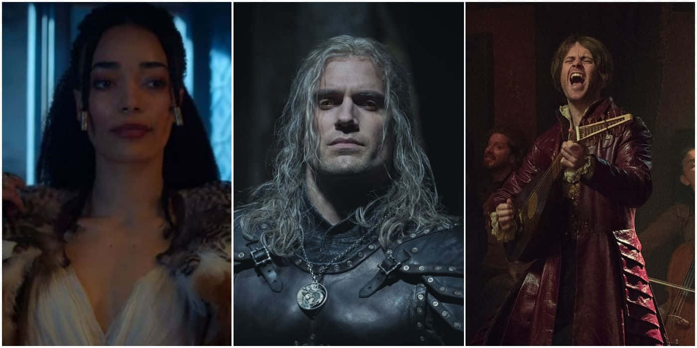 The Witcher Characters, woman in fur-trimmed gown, warrior with long silver hair, HD Desktop Wallpaper