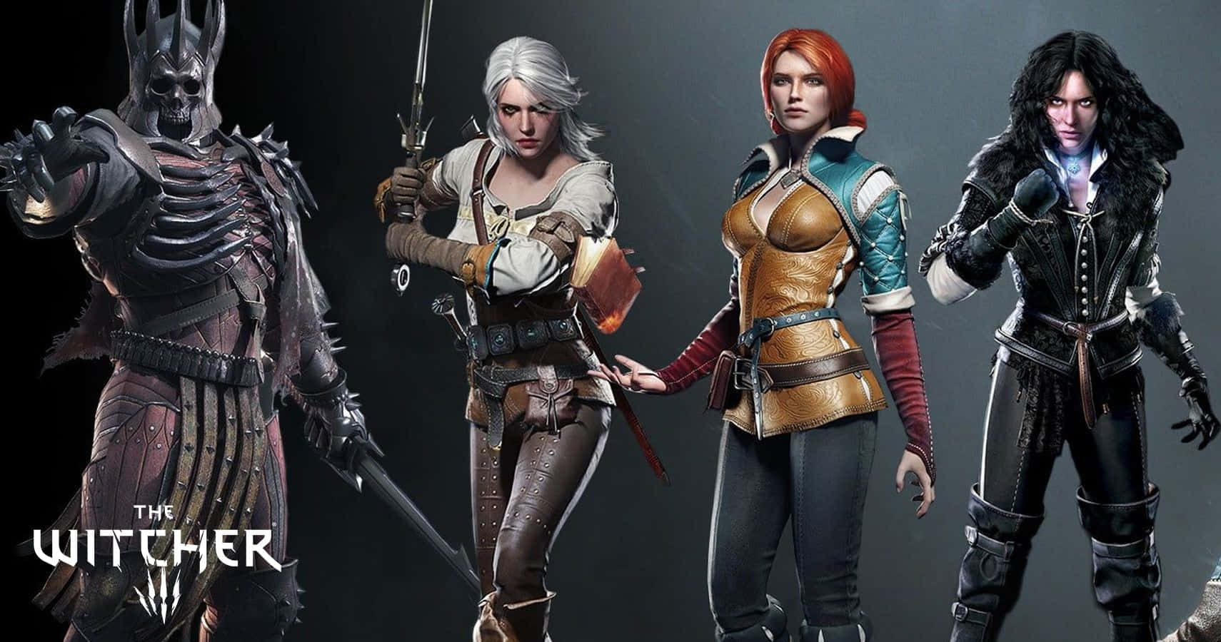 The Witcher, fantasy warriors, dark armor, HD Desktop Wallpaper