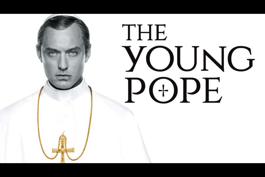 The Young Pope, papal attire, gold cross necklace, SD Desktop Wallpaper