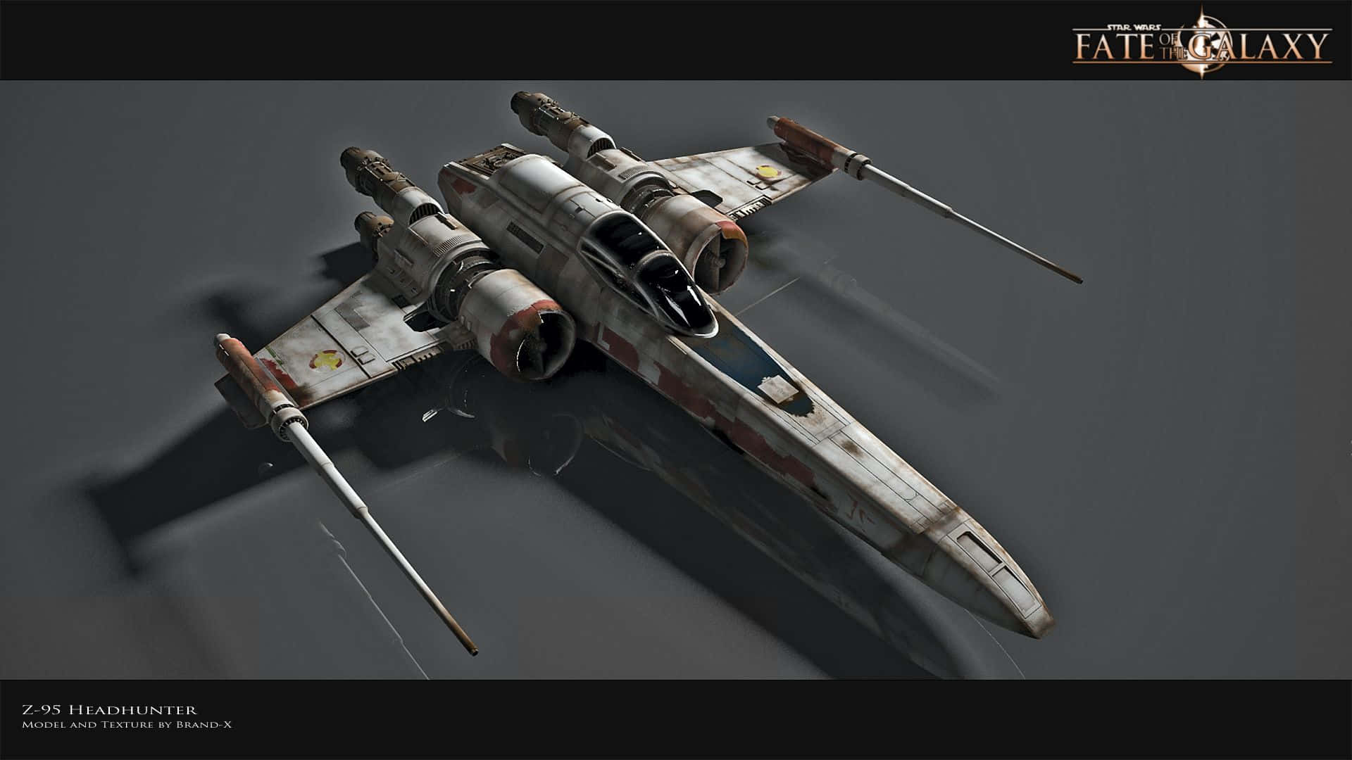 Z-95 Headhunter, starfighter, dark reflective surface, Full HD Desktop Wallpaper