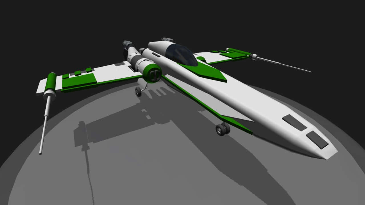 Z-95 Headhunter, green, white, HD Desktop Wallpaper