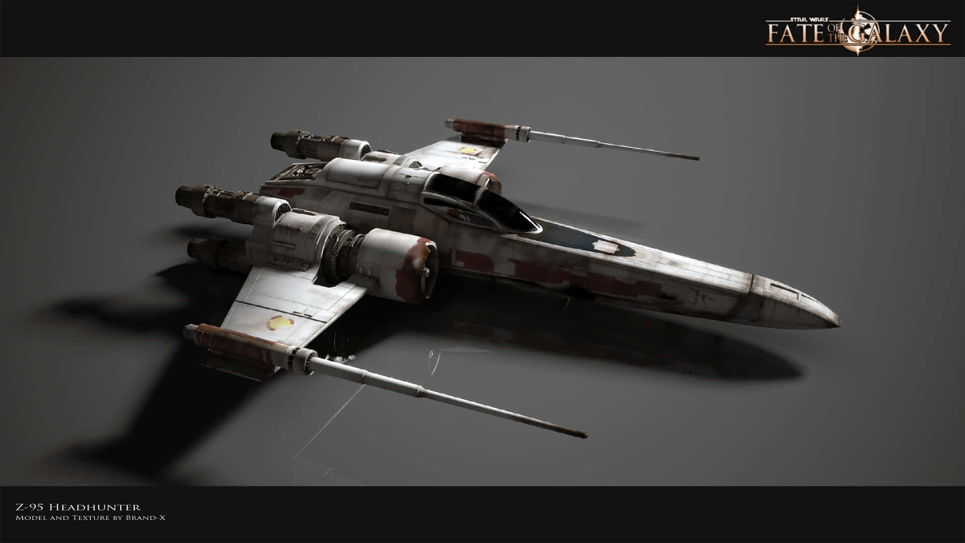 Z-95 Headhunter, starfighter, dark gray surface, Full HD Desktop Wallpaper