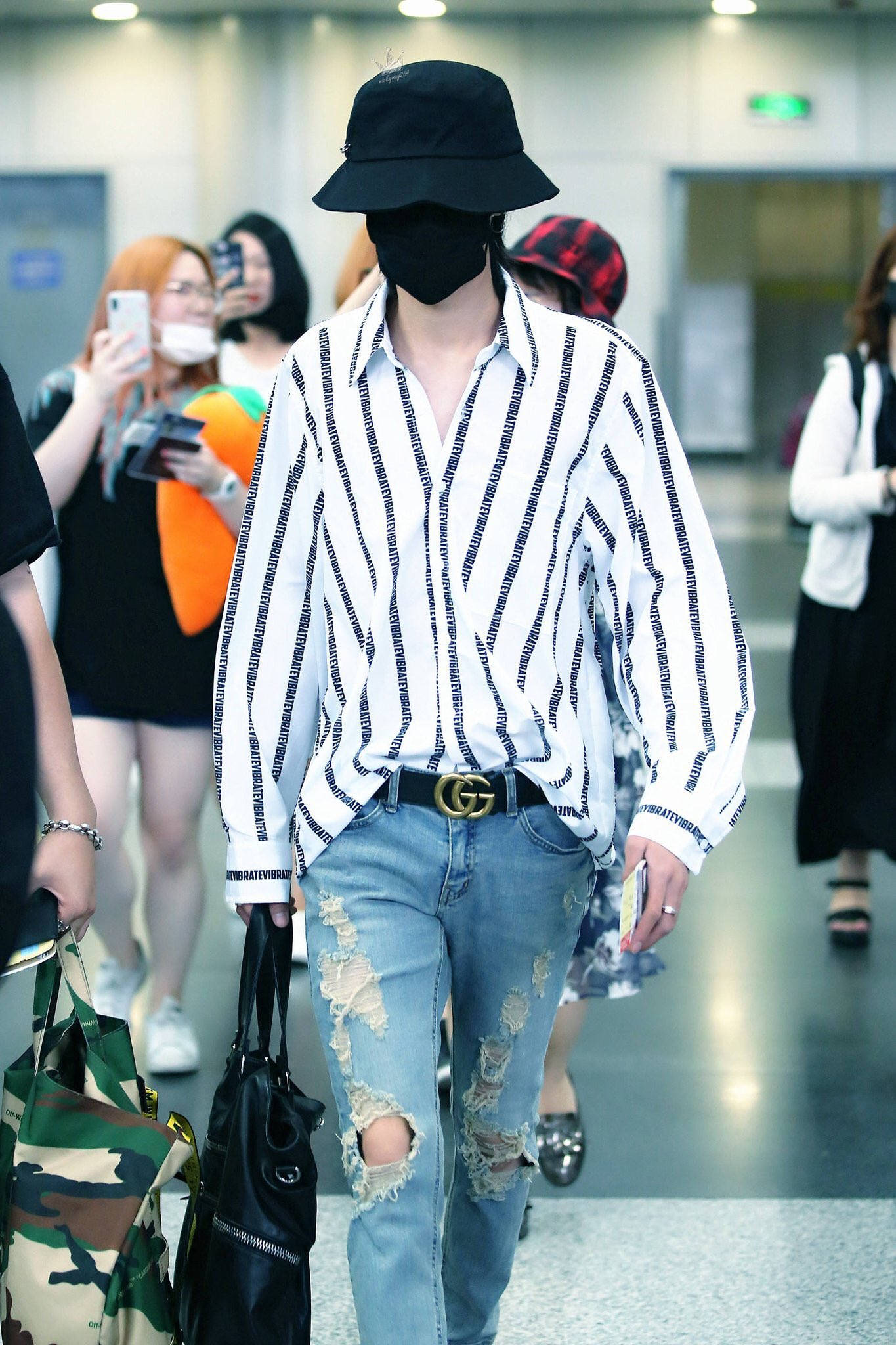 The8, black bucket hat, face mask, Full HD Phone Wallpaper