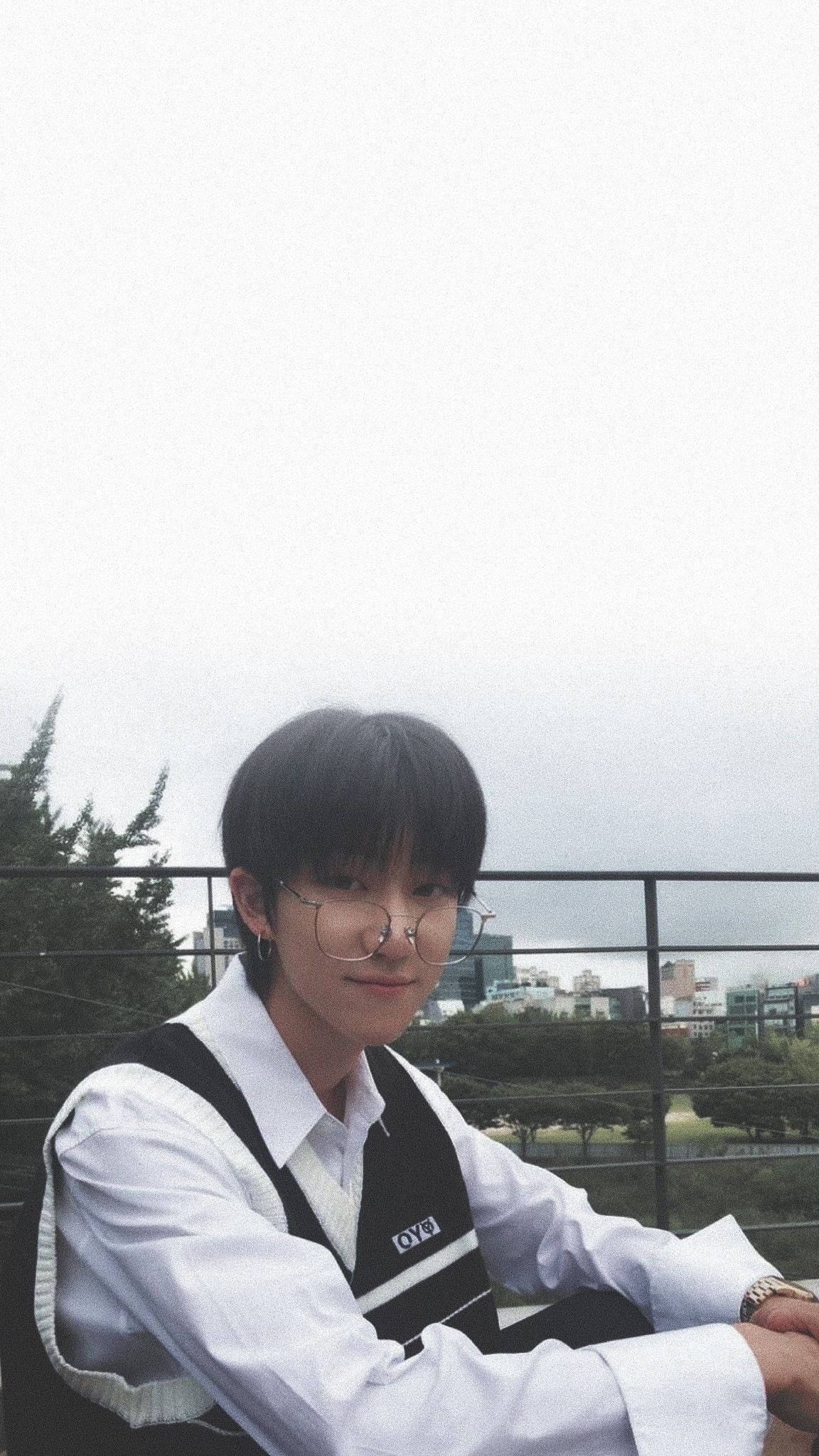 The8, glasses, white shirt, Full HD Phone Wallpaper