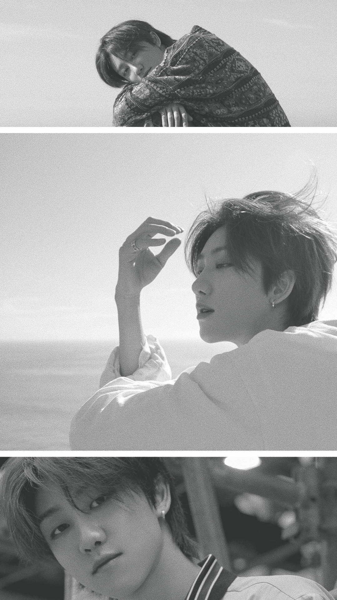 The8, grayscale, triptych, Full HD Phone Wallpaper