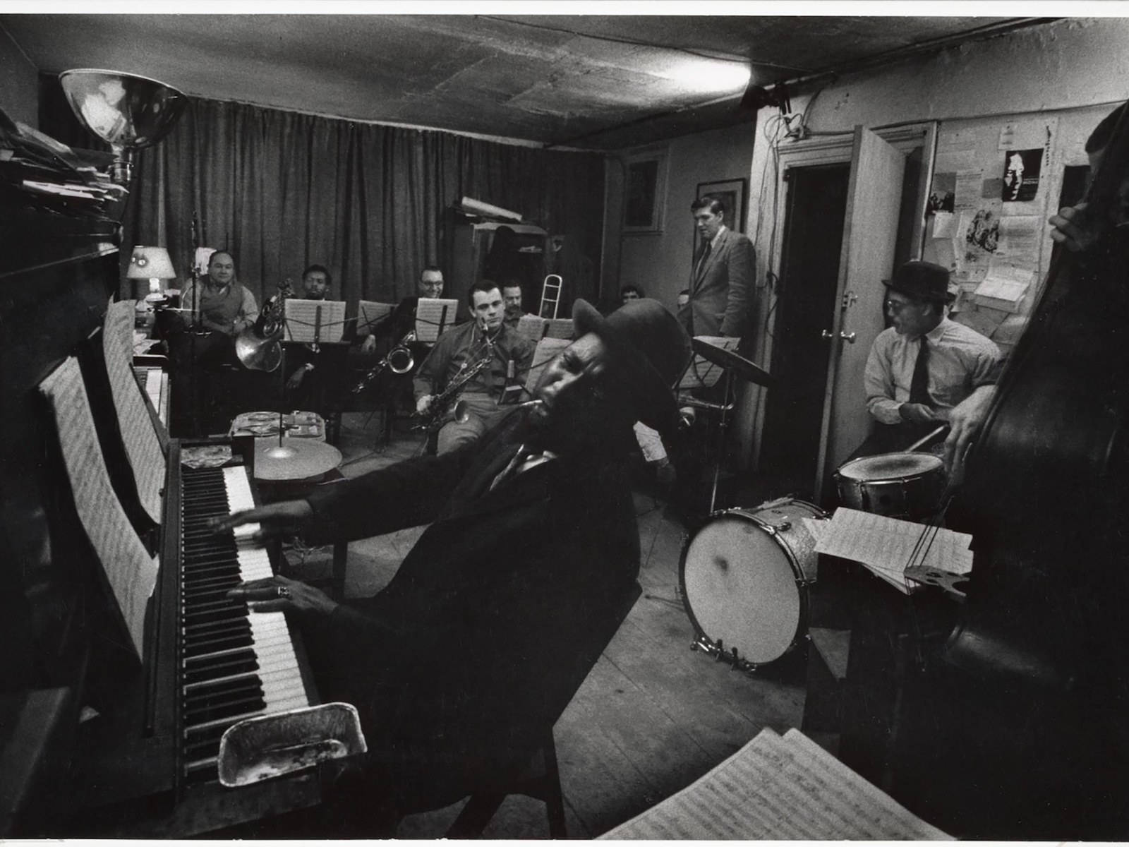 Thelonious Monk, fedora, jazz pianist, HD Desktop Wallpaper