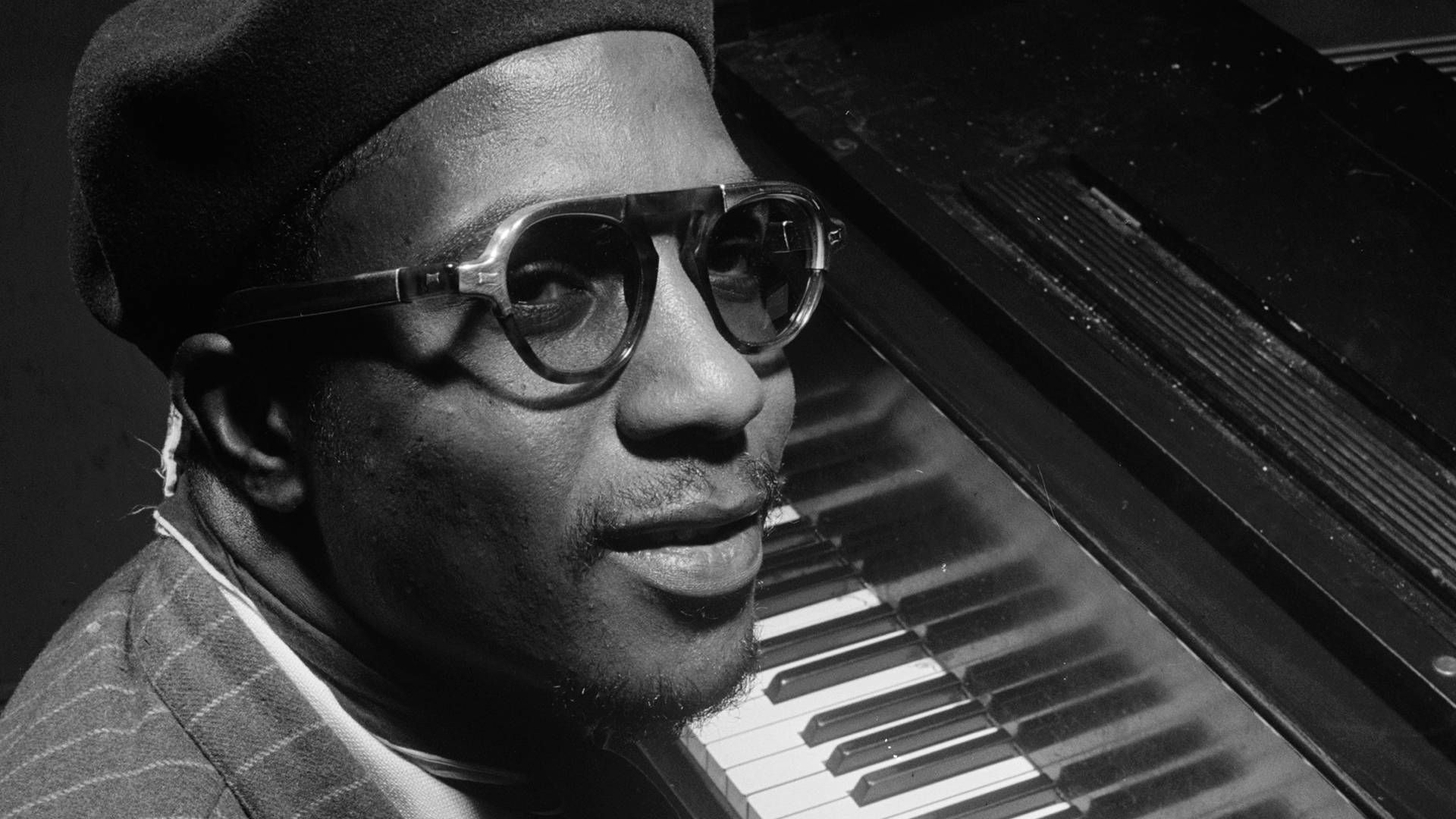 Thelonious Monk, beret, glasses, Full HD Desktop Wallpaper