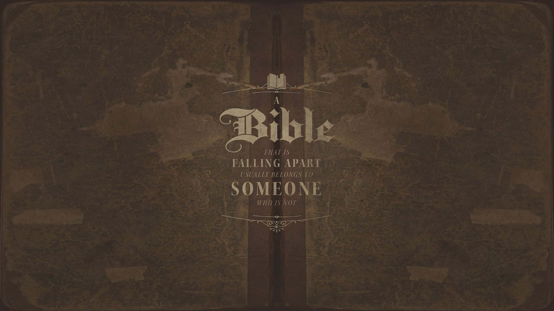 Theology, 1920 x 1080 wallpaper, weathered brown Bible cover, Full HD Desktop Wallpaper